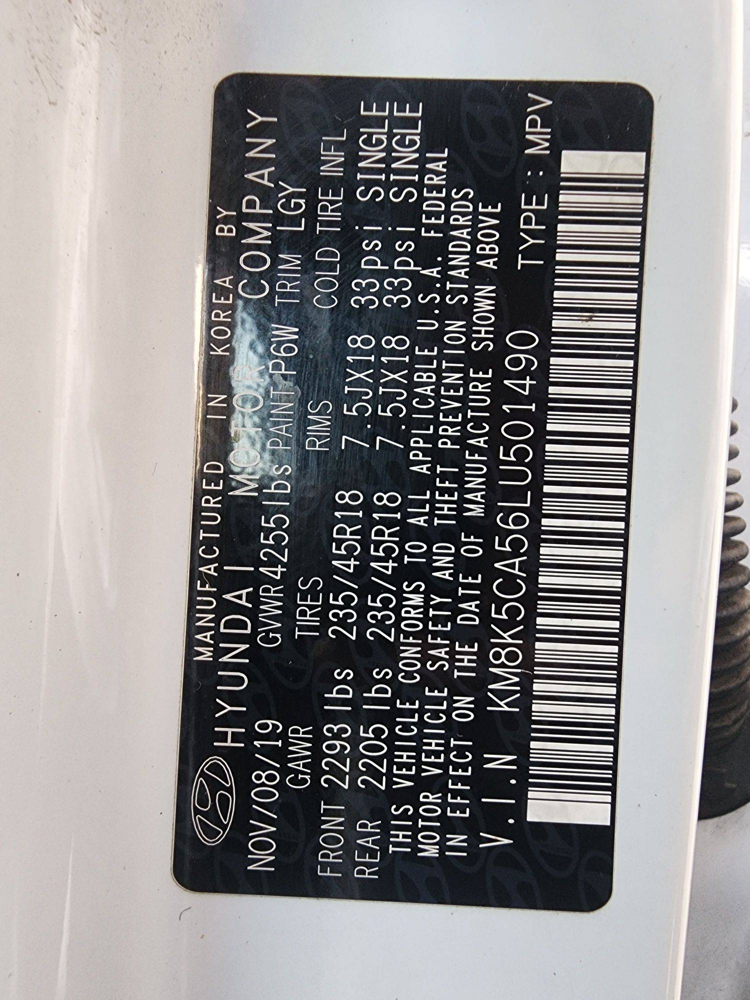 2020 HYUNDAI KONA — 107714 Miles — Lot 501490 — Souq - Marhaba Auctions Used Cars - Image 11