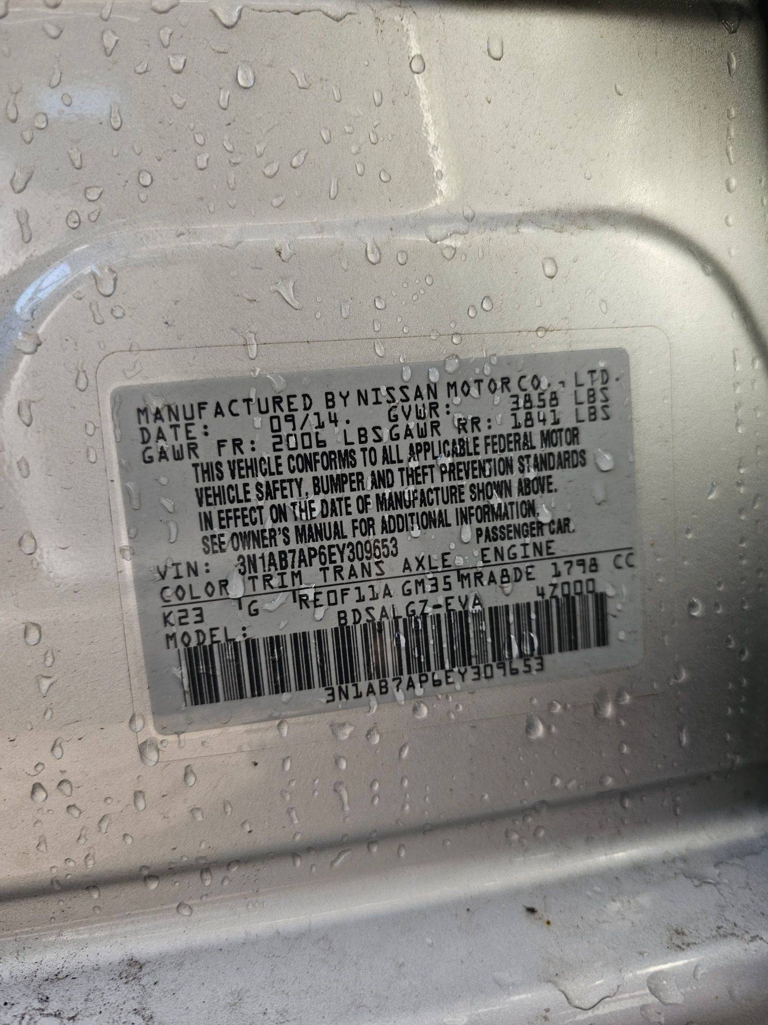 2014 NISSAN SENTRA — 157199 Miles — Lot AP6EY309653 — Souq - Marhaba Auctions Used Cars - Image 10