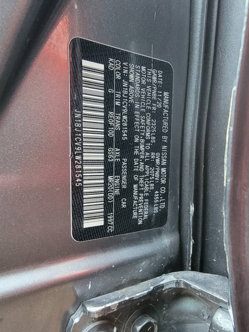 2020 NISSAN ROGUE — 27778 Miles — Lot W281545 — Main - Marhaba Auctions Used Cars - Image 9