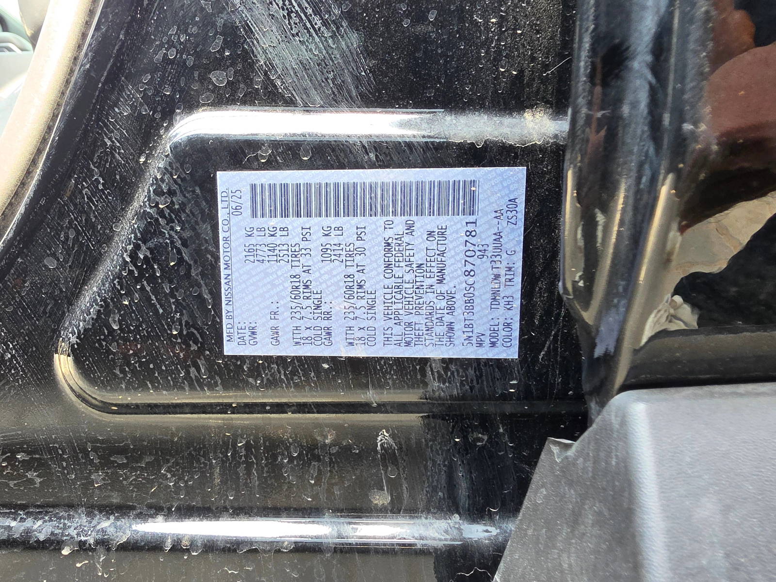 2025 NISSAN ROGUE — 6978 Miles — Lot B0SC870781 - Marhaba Auctions Used Cars - Image 9