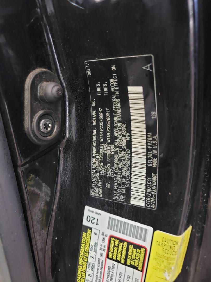 2017 TOYOTA SIENNA — 201948 Miles — Lot HS878210 — Main - Marhaba Auctions Used Cars - Image 9