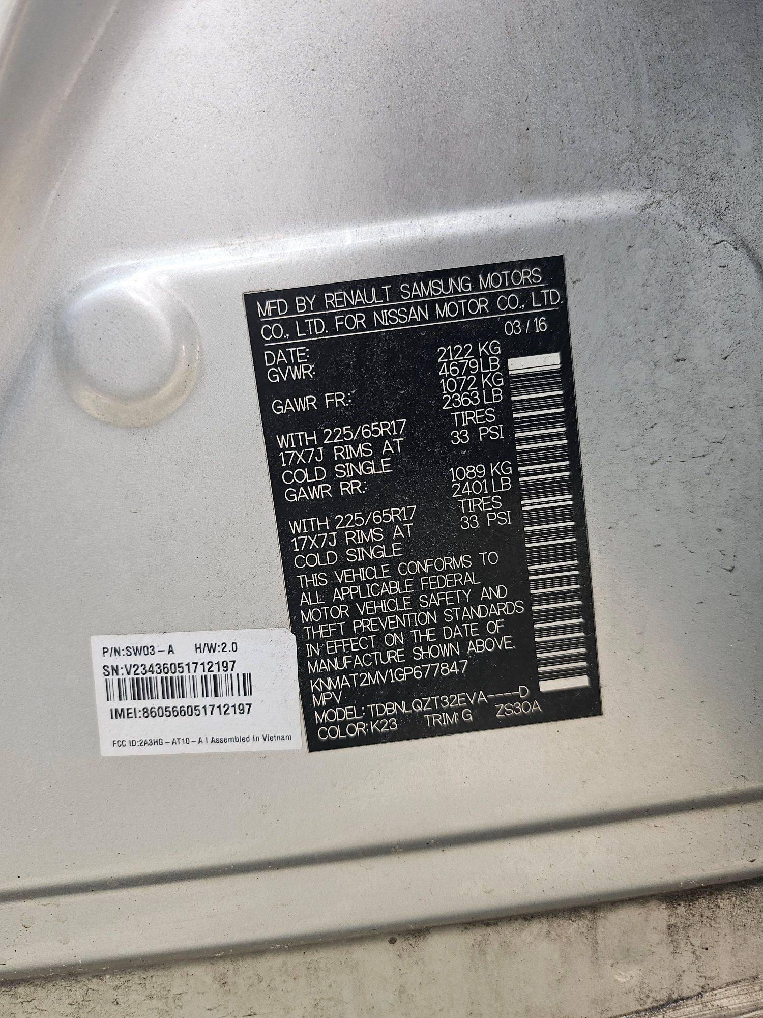 NISSAN ROGUE 2016 - Marhaba Auction Used Cars - Image 7