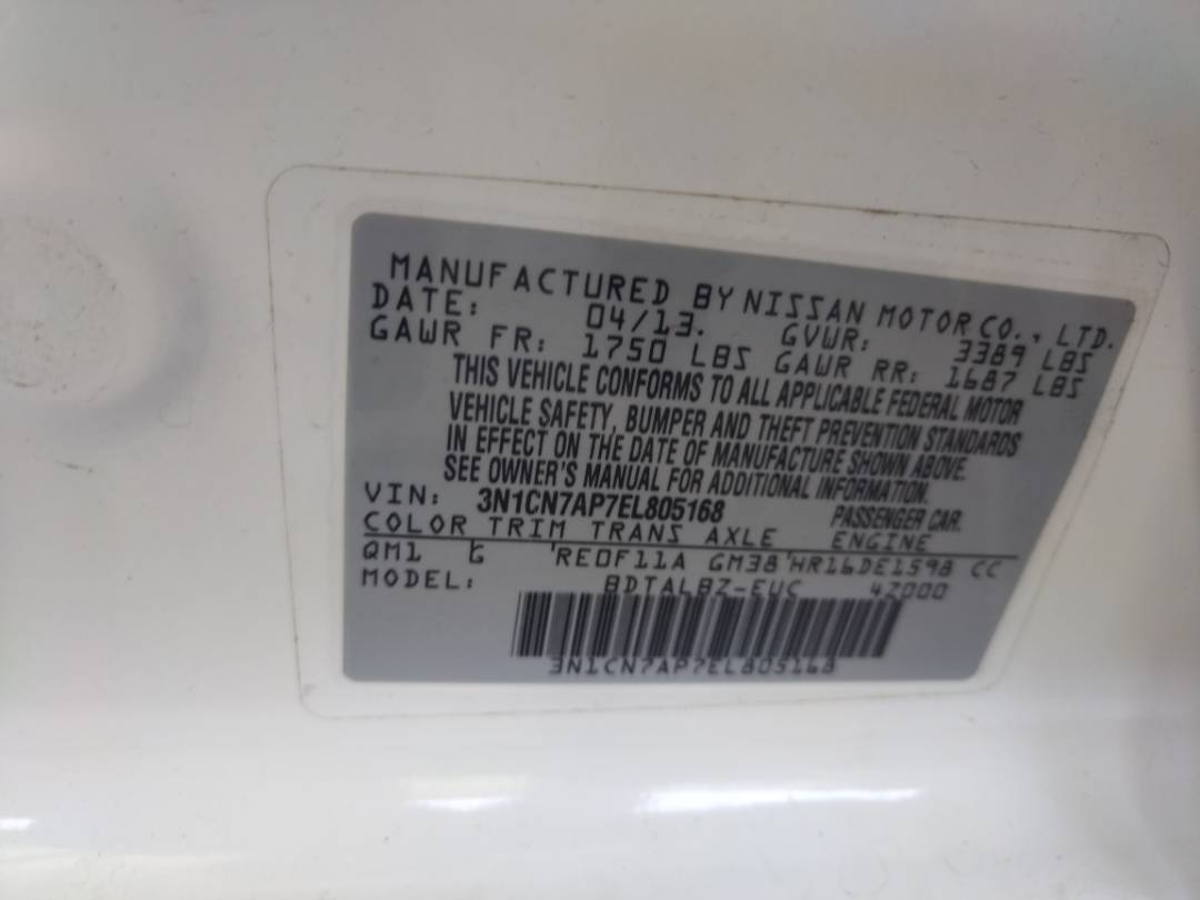 2014 NISSAN VERSA — 62911 Miles — Lot 37959057 - Marhaba Auctions Used Cars - Image 9