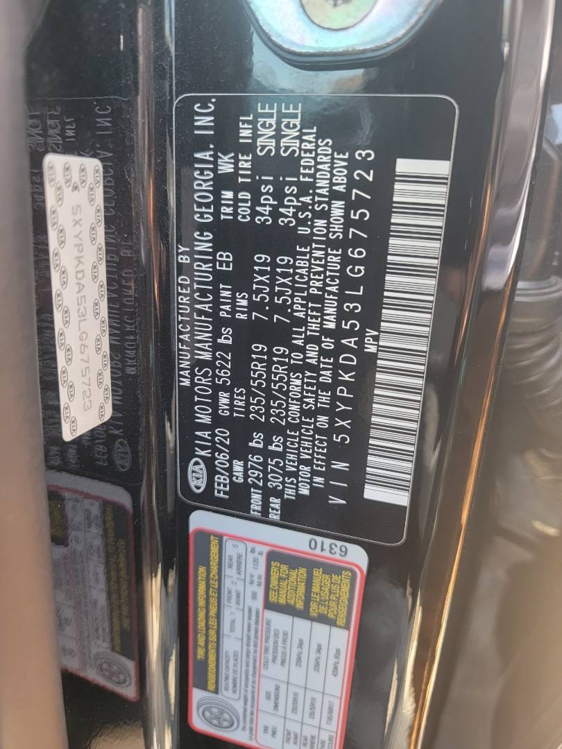 2020 KIA SORENTO — 65260 Miles — Lot 675723 - Marhaba Auctions Used Cars - Image 9