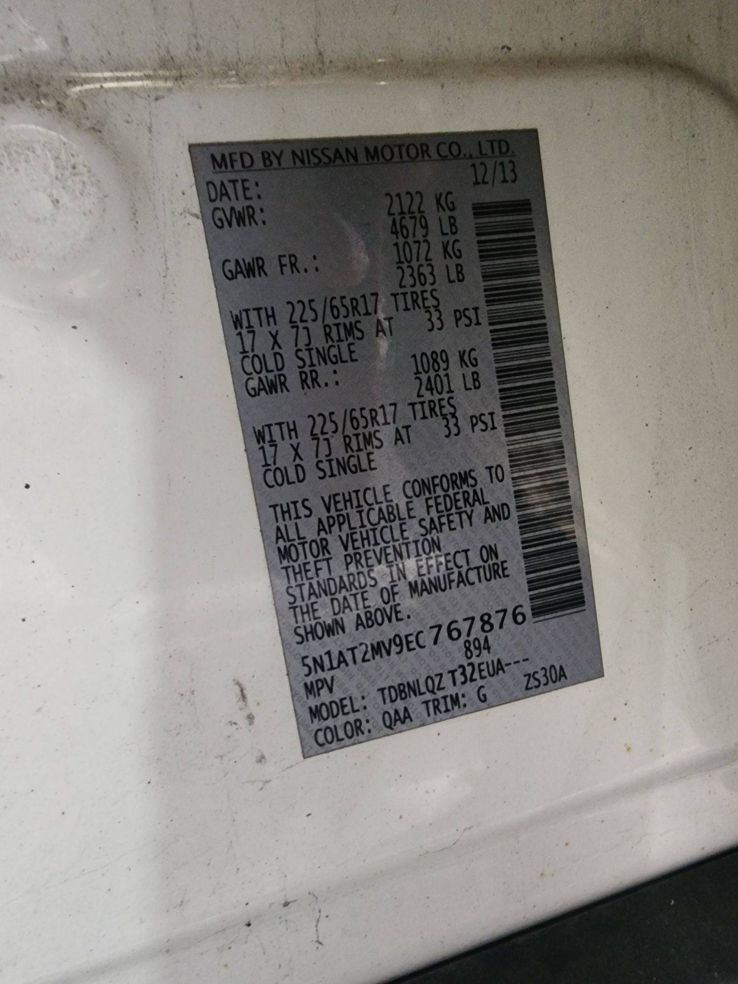 NISSAN ROGUE 2014 - Marhaba Auction Used Cars - Image 10