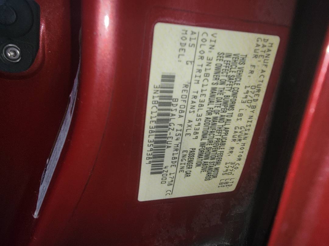 2008 NISSAN VERSA — 148406 Miles — Lot 38L359389 - Marhaba Auctions Used Cars - Image 9