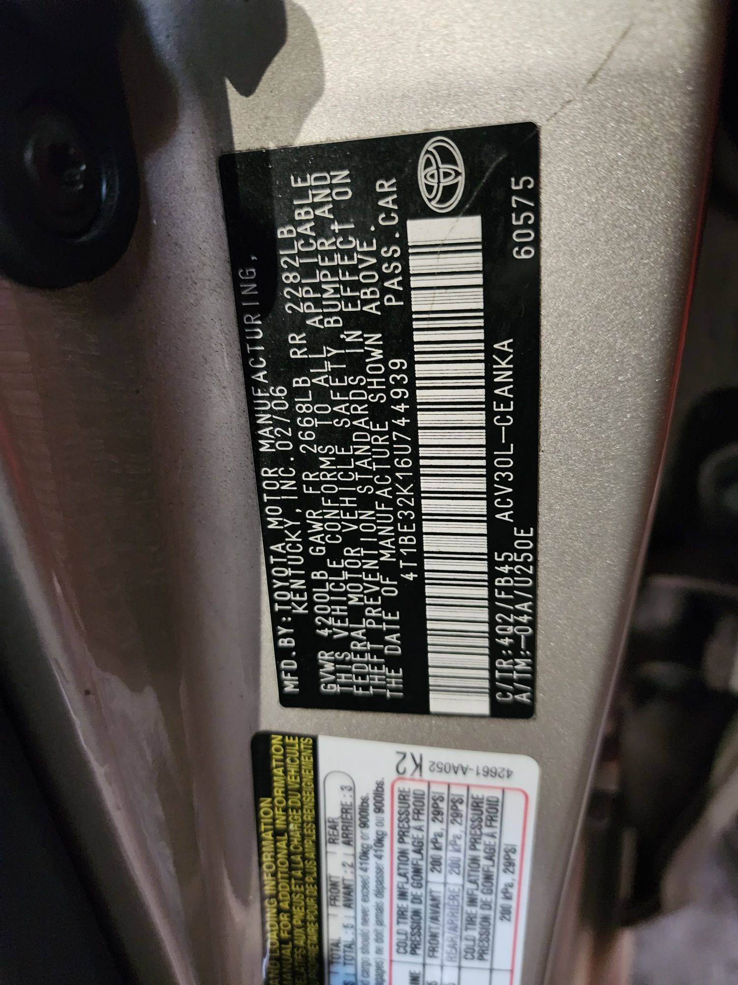 TOYOTA CAMRY 2006 - Marhaba Auction Used Cars - Image 10