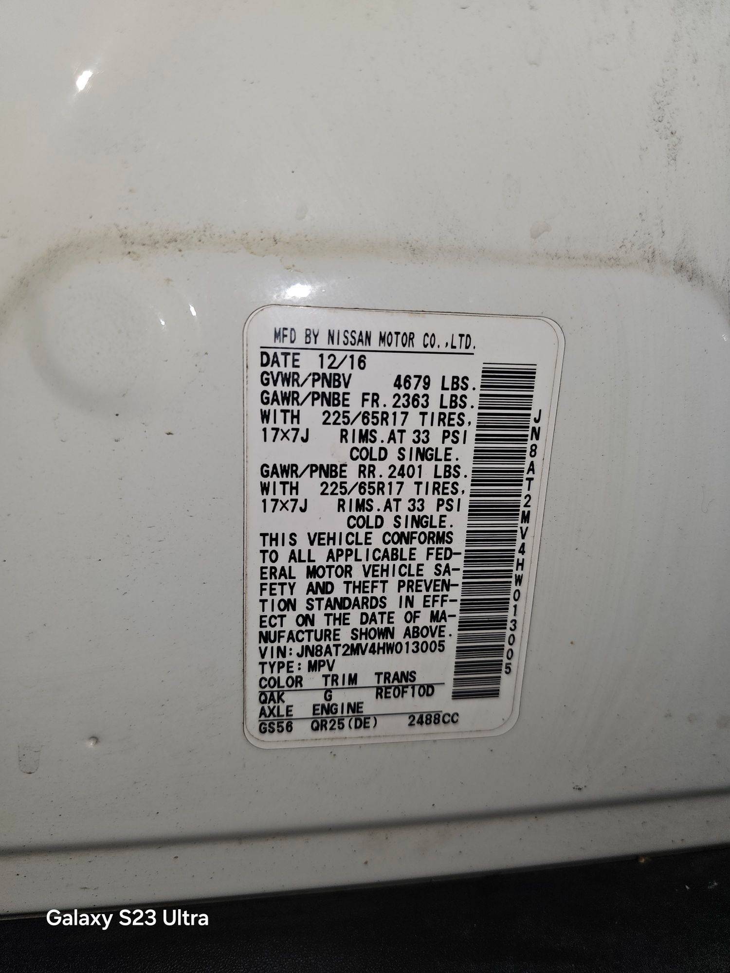 NISSAN ROGUE 2017 - Marhaba Auction Used Cars - Image 8