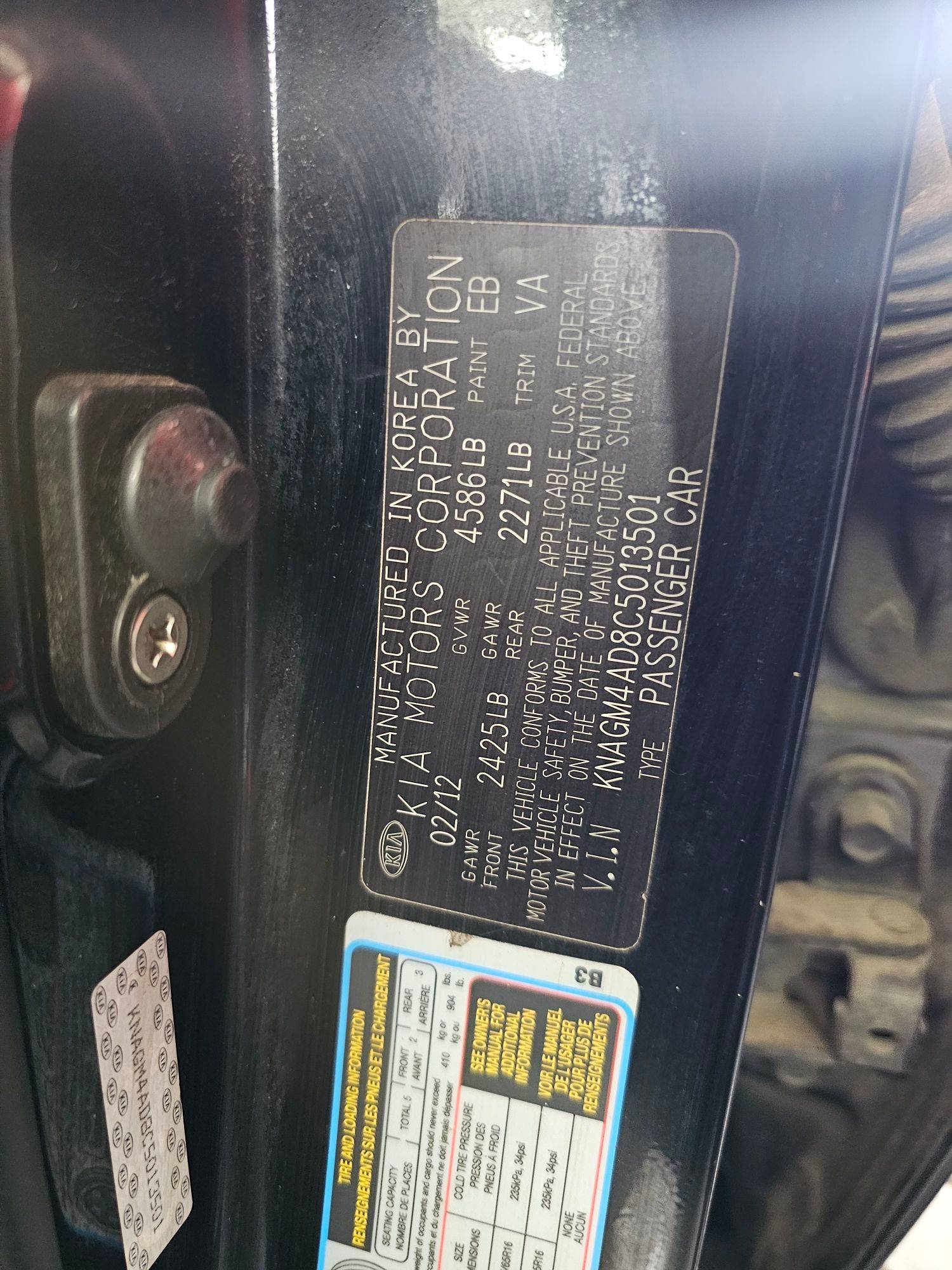 KIA OPTIMA 2012 - Marhaba Auction Used Cars - Image 8