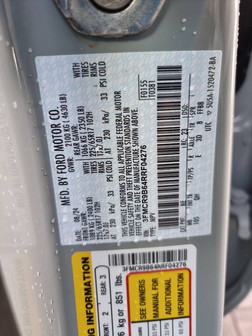 FORD BRONCO SPORT BIG BEND 2024 - Marhaba Auction Used Cars - Image 8