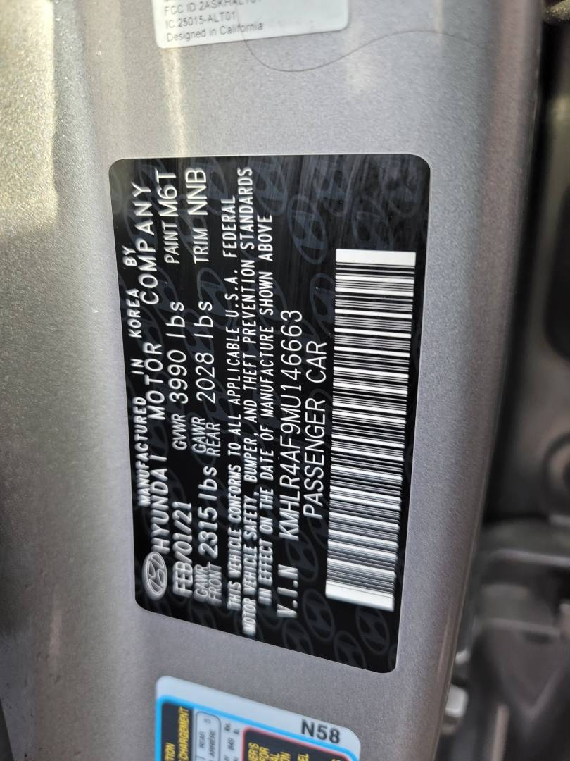2021 HYUNDAI ELANTRA — 39048 Miles — Lot U146663 — Souq - Marhaba Auctions Used Cars - Image 11