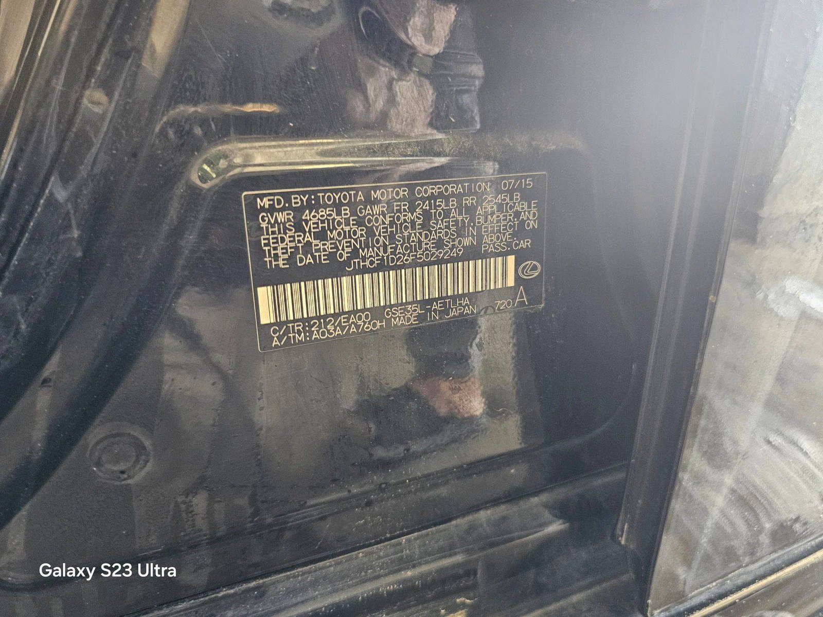 LEXUS IS 250 2015 - Marhaba Auction Used Cars - Image 10