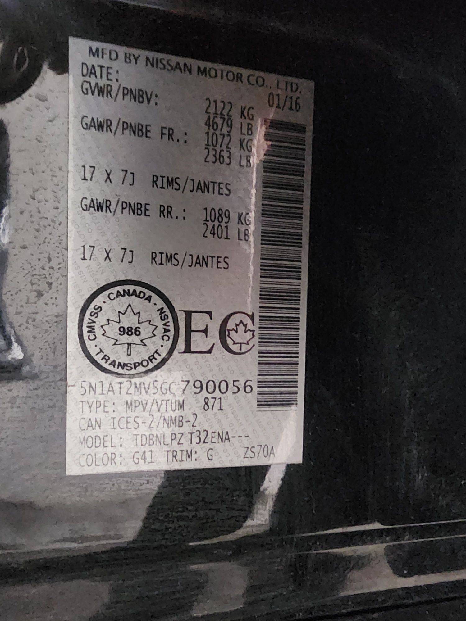 NISSAN ROGUE 2016 - Marhaba Auction Used Cars - Image 10