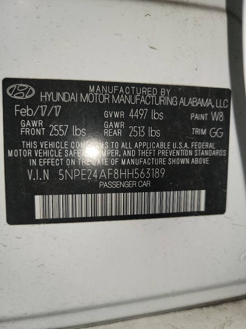2017 HYUNDAI SONATA — 90050 Miles — Lot 63189 - Marhaba Auctions Used Cars - Image 8