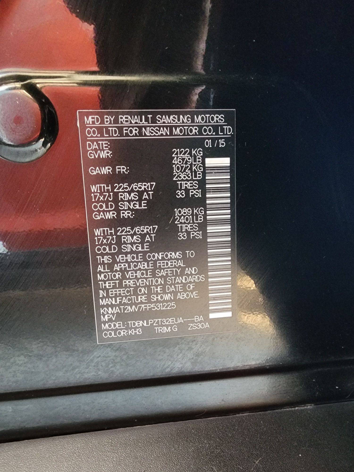 2015 NISSAN ROGUE — 130219 Miles — Lot 50845284 — Souq - Marhaba Auctions Used Cars - Image 9
