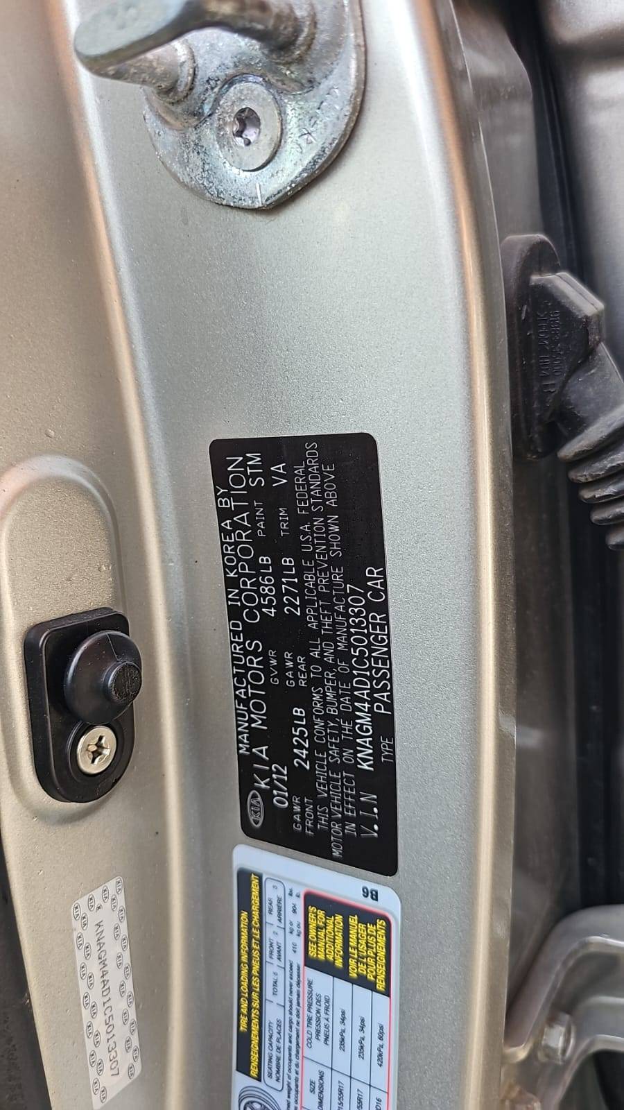 KIA OPTIMA 2012 - Marhaba Auction Used Cars - Image 3