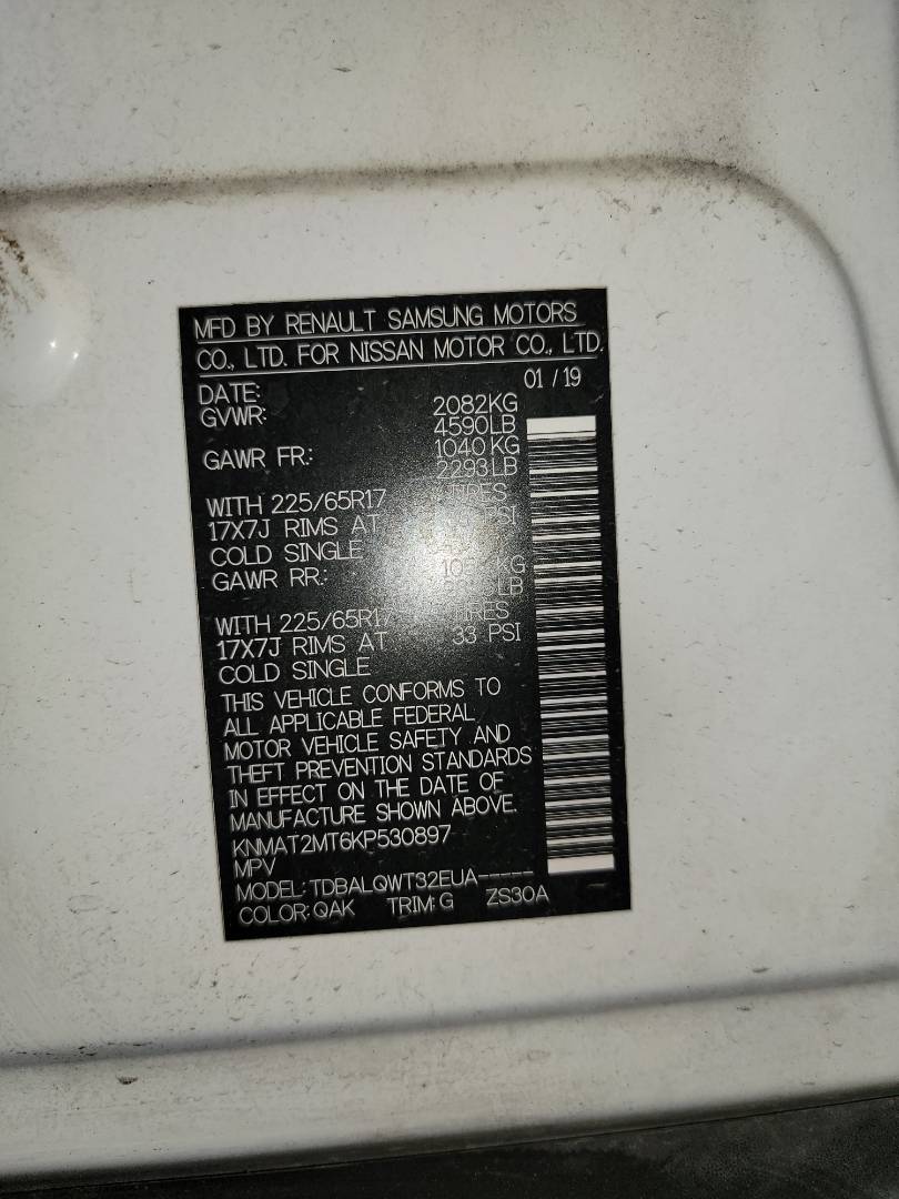 2019 NISSAN ROGUE — 83541 Miles — Lot 530897 — Souq - Marhaba Auctions Used Cars - Image 10
