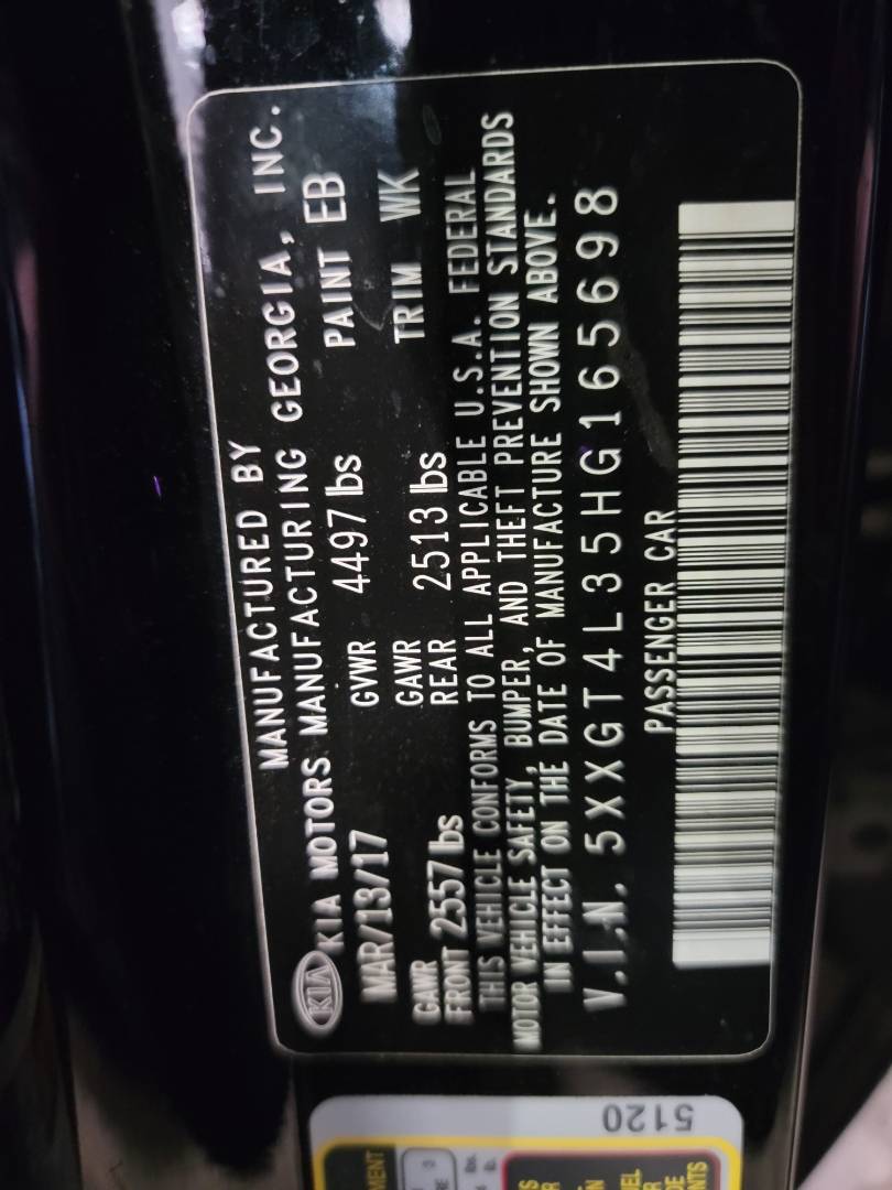 2017 KIA OPTIMA — 96576 Miles — Lot G165698 - Marhaba Auctions Used Cars - Image 7