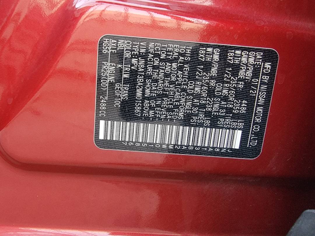 2021 NISSAN ROGUE — 38323 Miles — Lot MW015867 — Main - Marhaba Auctions Used Cars - Image 9