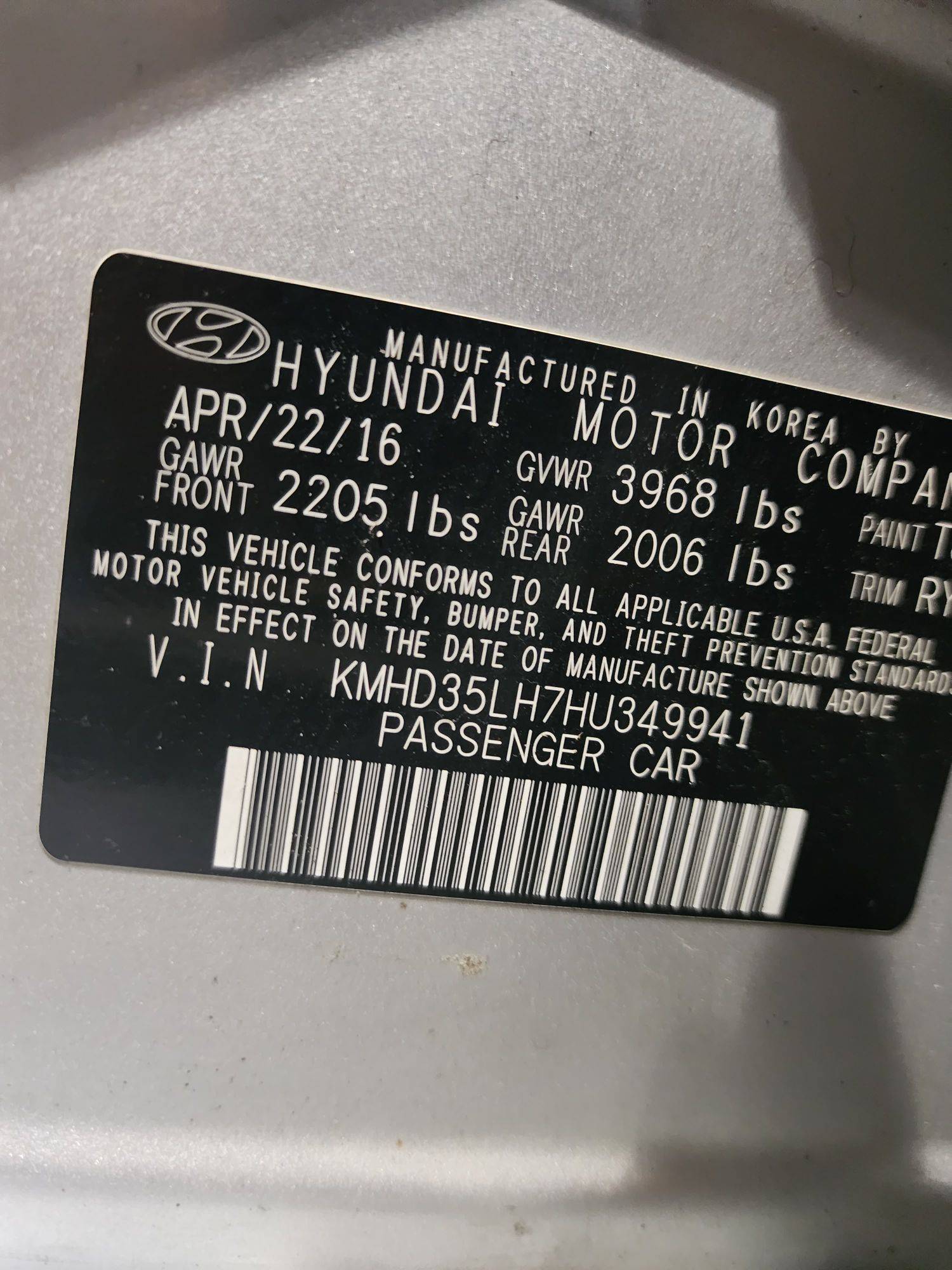 2017 HYUNDAI ELANTRA GT — 141602 Miles — Lot 59938233 - Marhaba Auctions Used Cars - Image 3