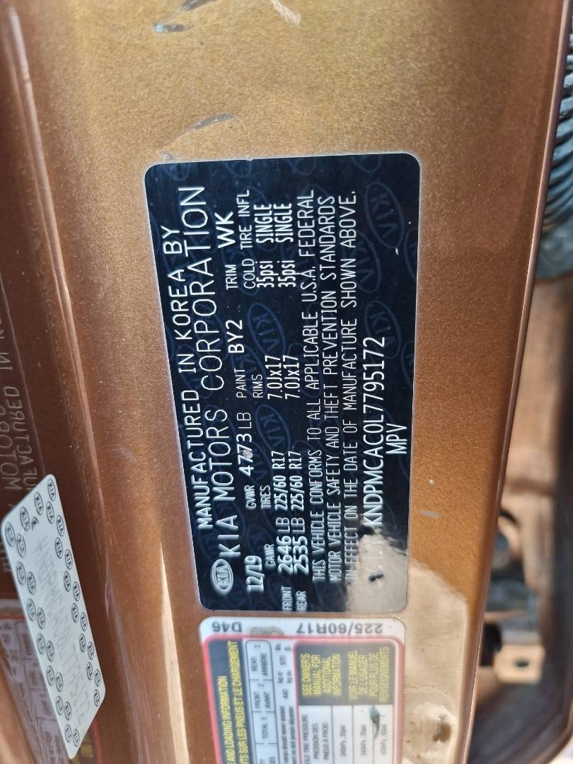 KIA SPORTAGE 2020 - Marhaba Auction Used Cars - Image 8