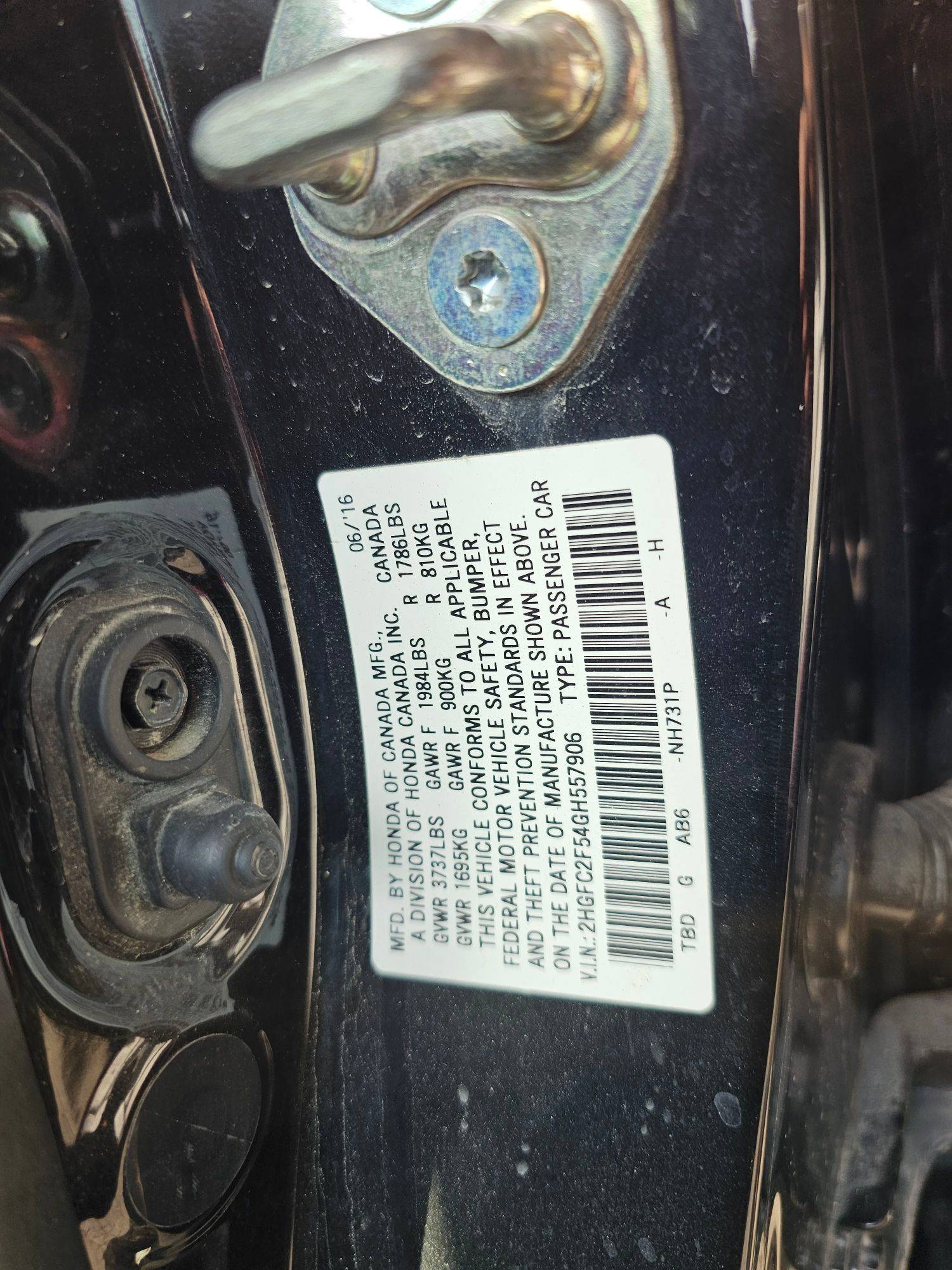 HONDA CIVIC 2016 - Marhaba Auction Used Cars - Image 9