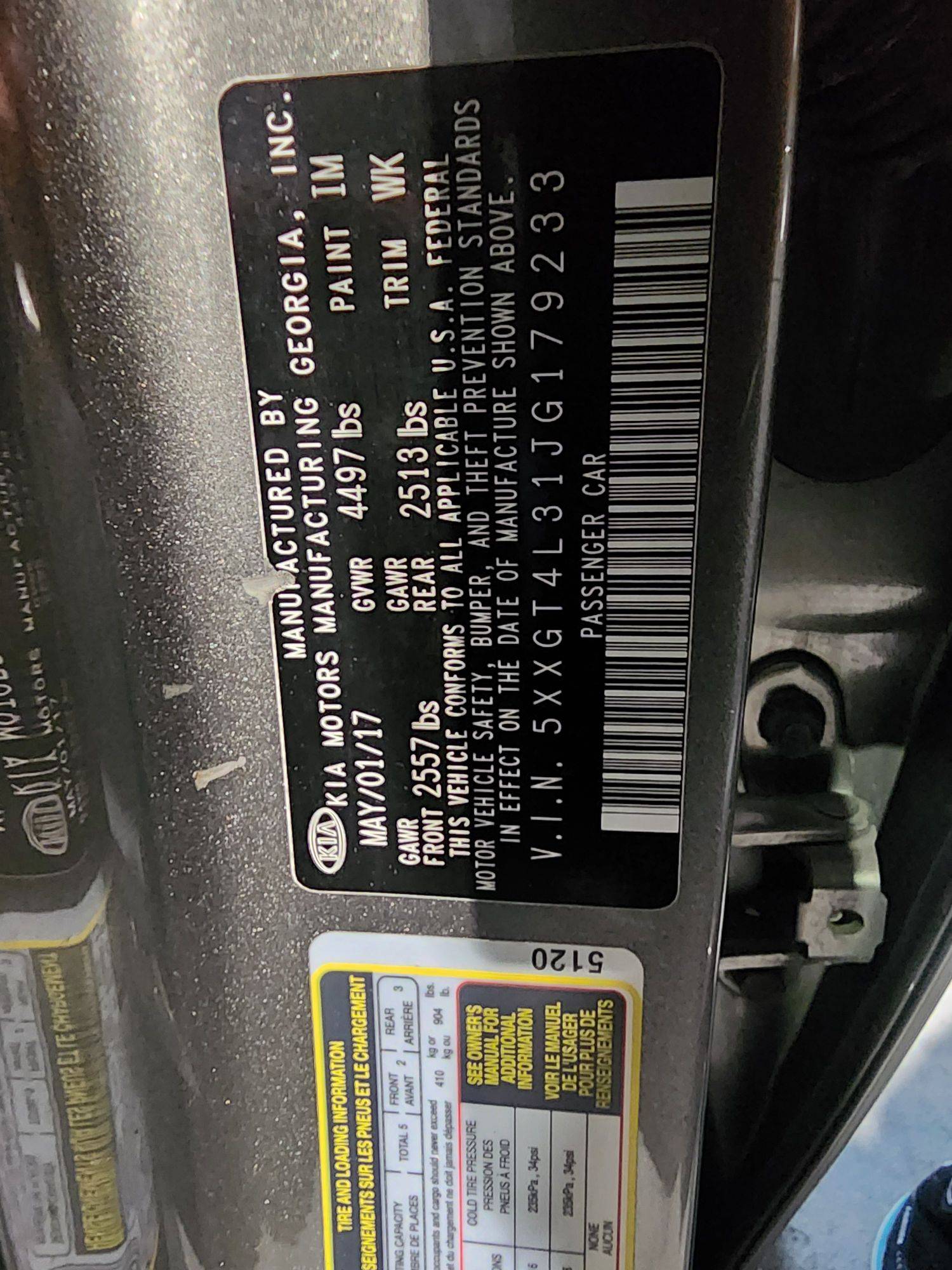 KIA OPTIMA 2018 - Marhaba Auction Used Cars - Image 9