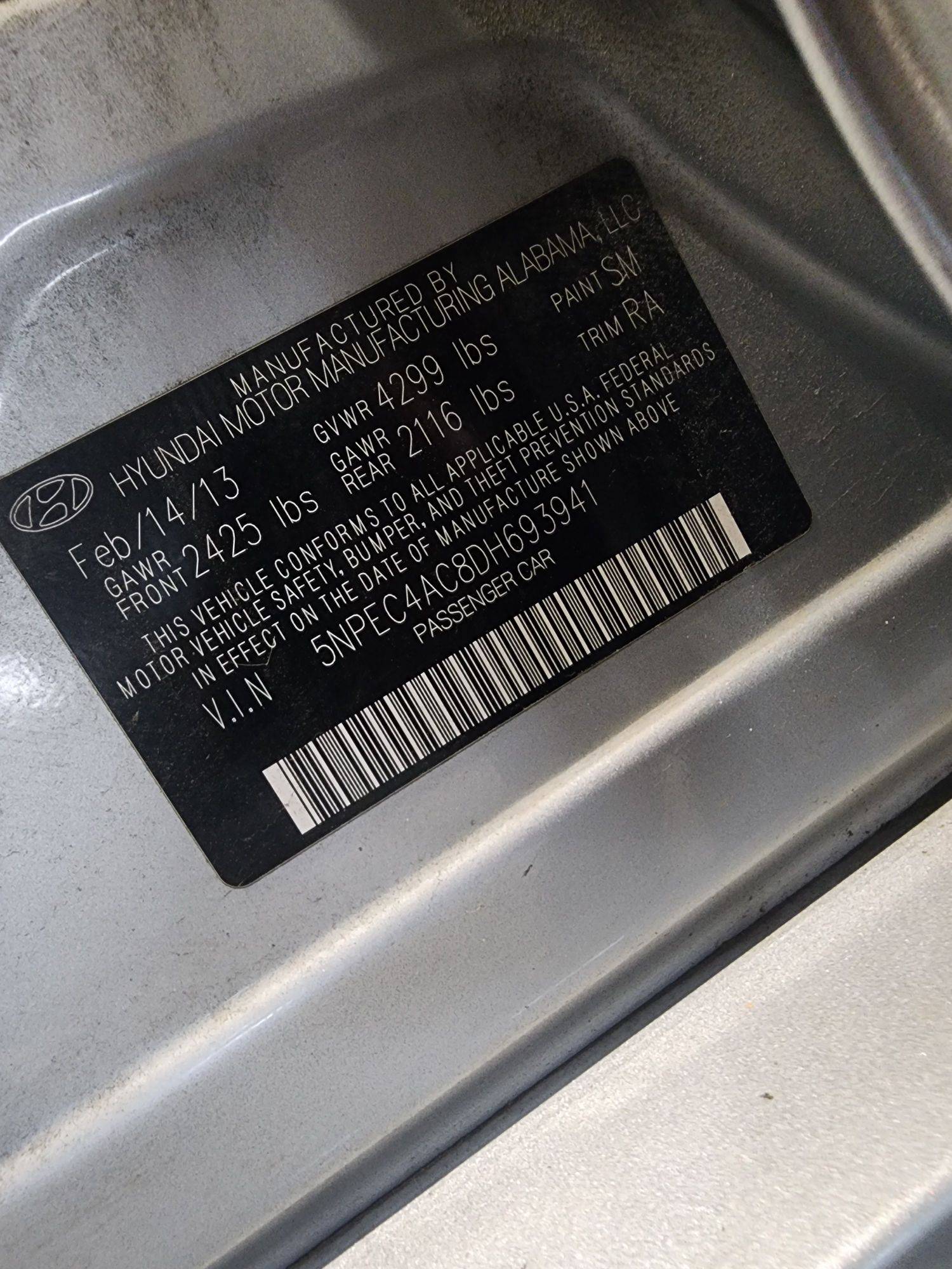 HYUNDAI SONATA 2013 - Marhaba Auction Used Cars - Image 10