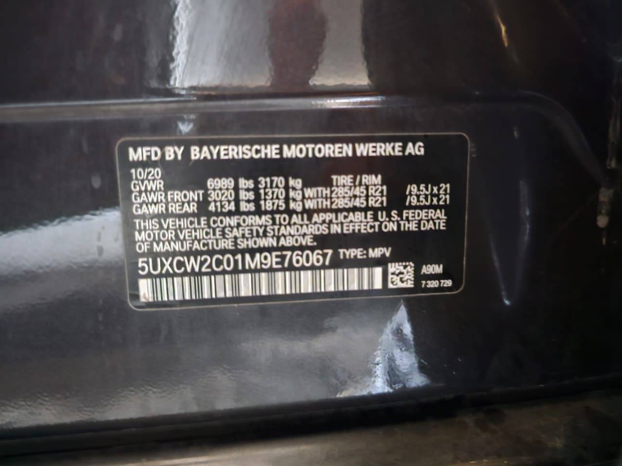2021 BMW X7 XDRIVE40I — 61007 Miles — Lot M9E76067 - Marhaba Auctions Used Cars - Image 10