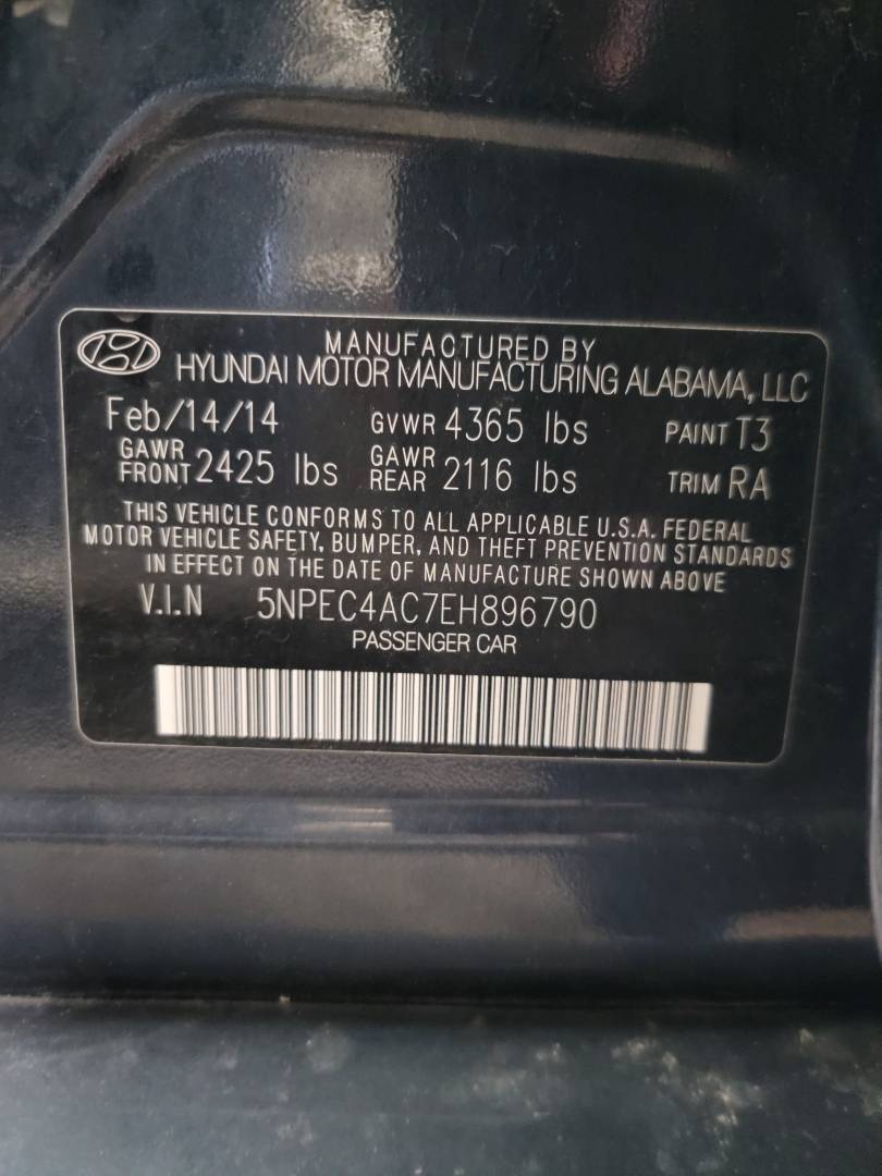2014 HYUNDAI SONATA — 139804 Miles — Lot 96790 - Marhaba Auctions Used Cars - Image 8