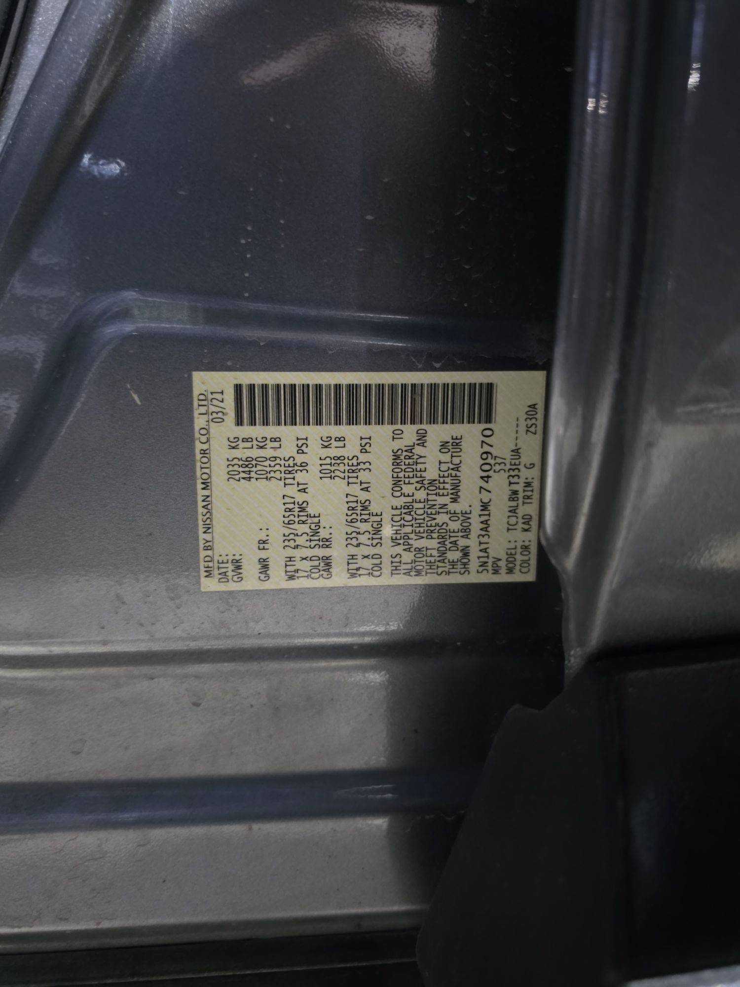 NISSAN ROGUE 2021 - Marhaba Auction Used Cars - Image 9