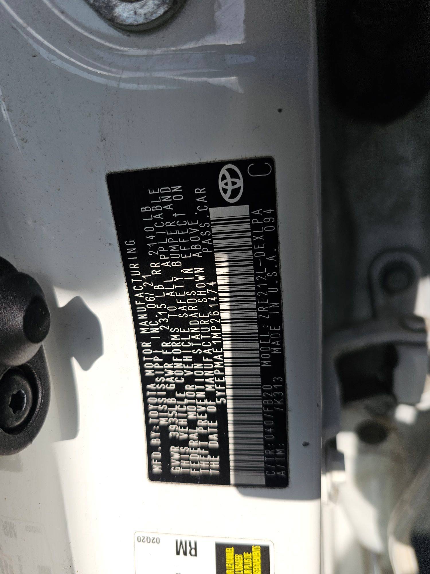 TOYOTA COROLLA 2021 - Marhaba Auction Used Cars - Image 9