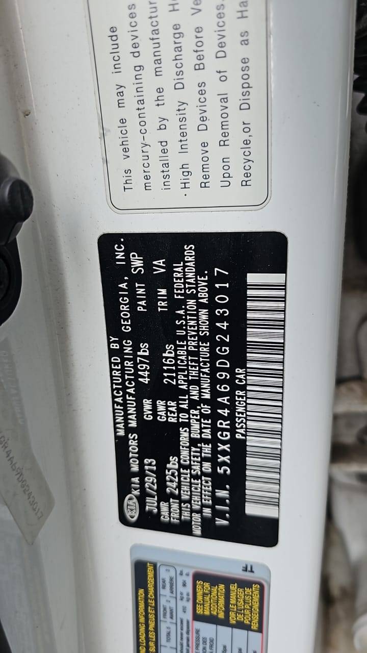 KIA OPTIMA 2013 - Marhaba Auction Used Cars - Image 3