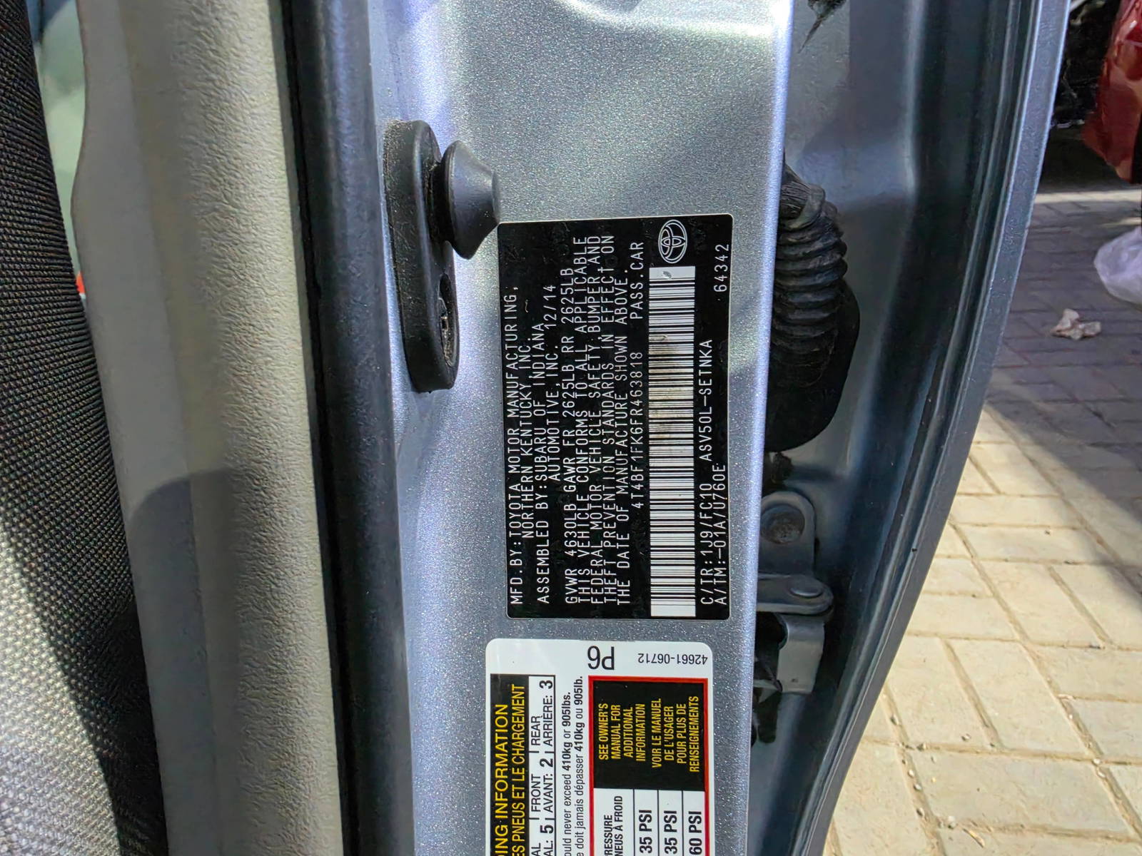 2015 TOYOTA CAMRY — 127187 Miles — Lot 43484863 - Marhaba Auctions Used Cars - Image 9
