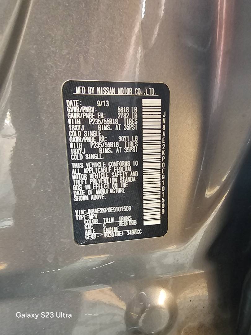2014 NISSAN QUEST — 198287 Miles — Lot KP0E9101509 — Main - Marhaba Auctions Used Cars - Image 10