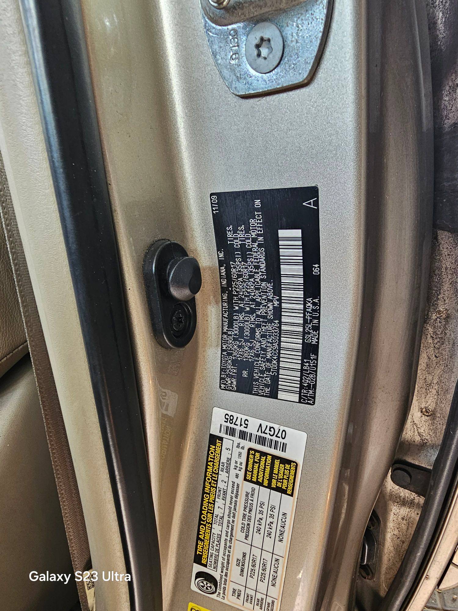 TOYOTA SIENNA 2010 - Marhaba Auction Used Cars - Image 10