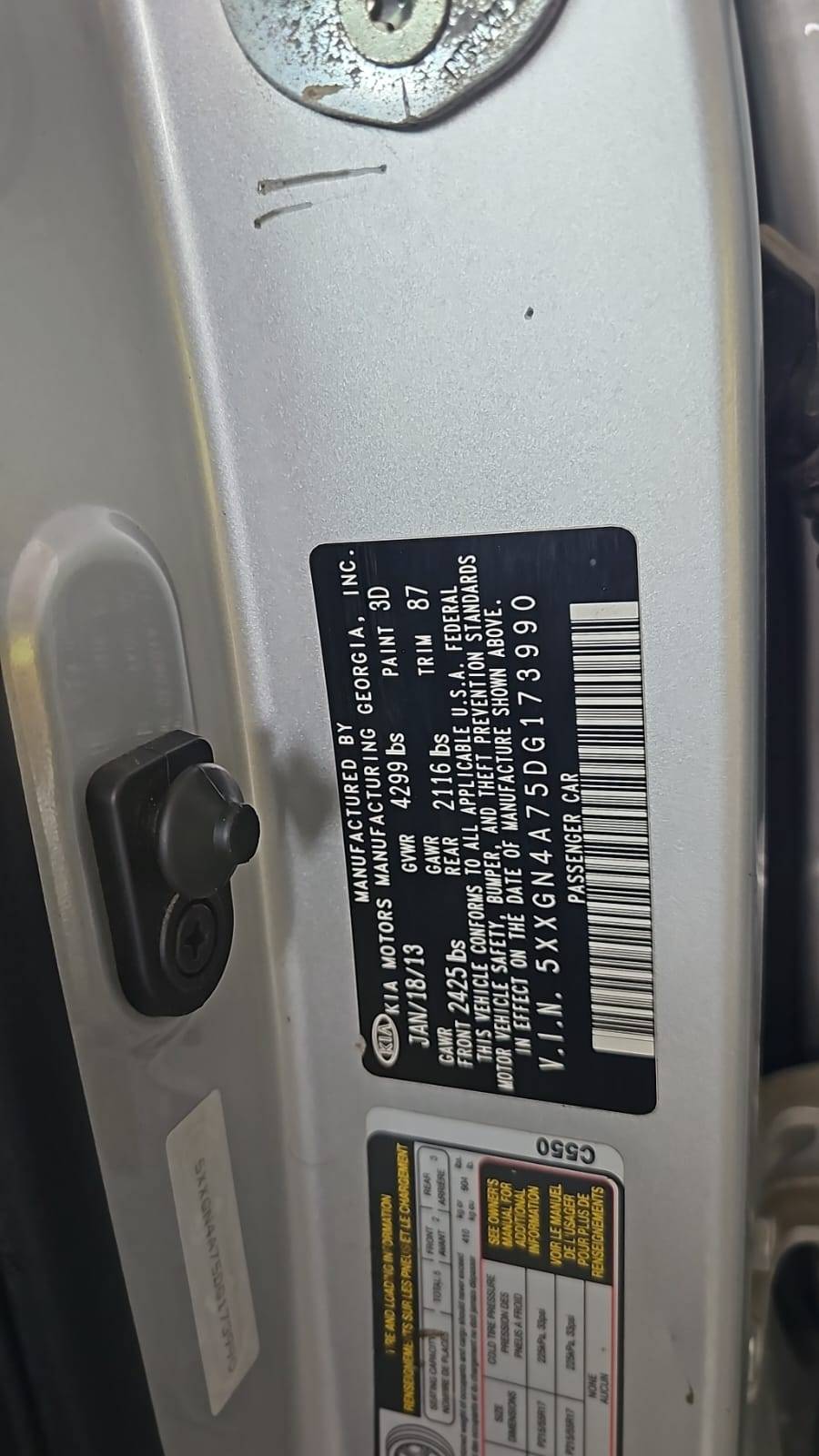 KIA OPTIMA 2013 - Marhaba Auction Used Cars - Image 5