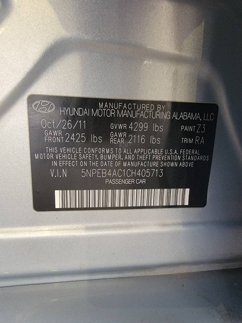 HYUNDAI SONATA 2012 - Marhaba Auction Used Cars - Image 5