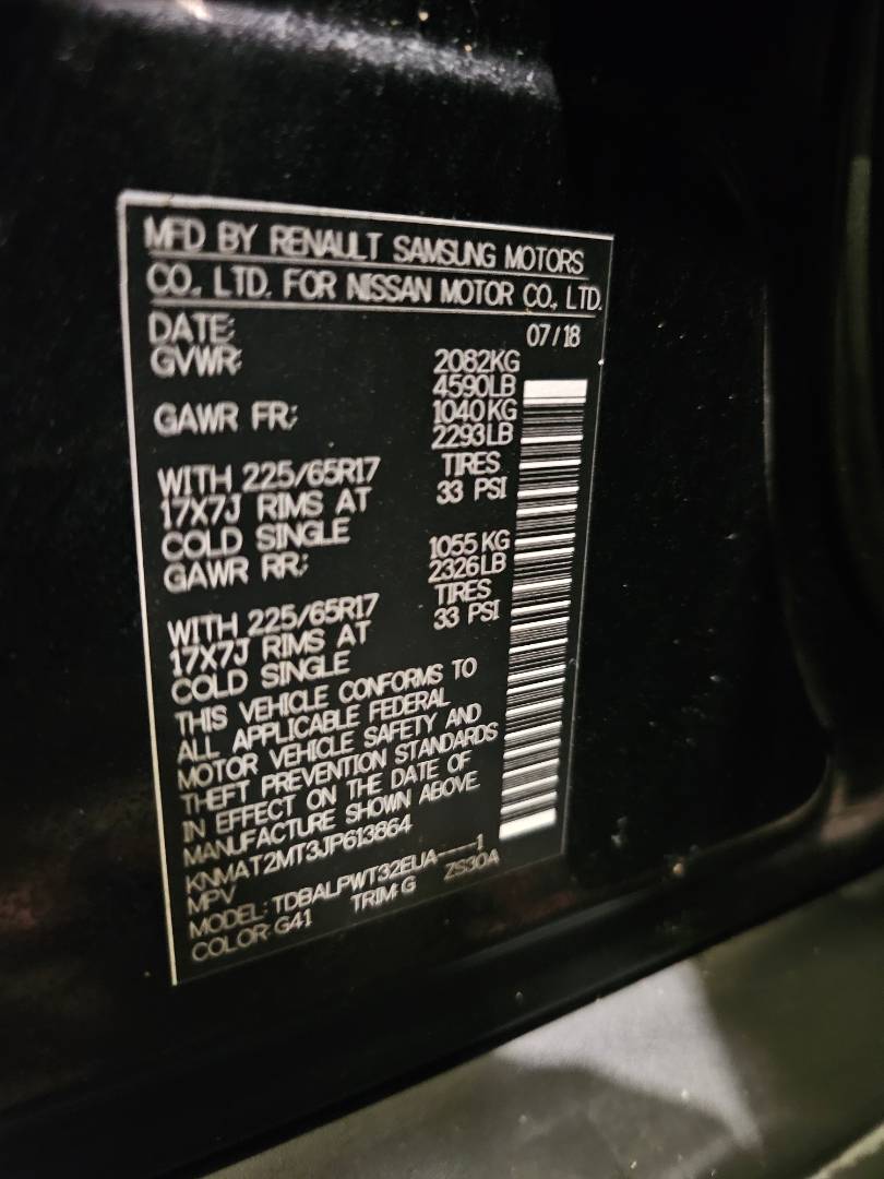 2018 NISSAN ROGUE — 127245 Miles — Lot P613864 — Main - Marhaba Auctions Used Cars - Image 9