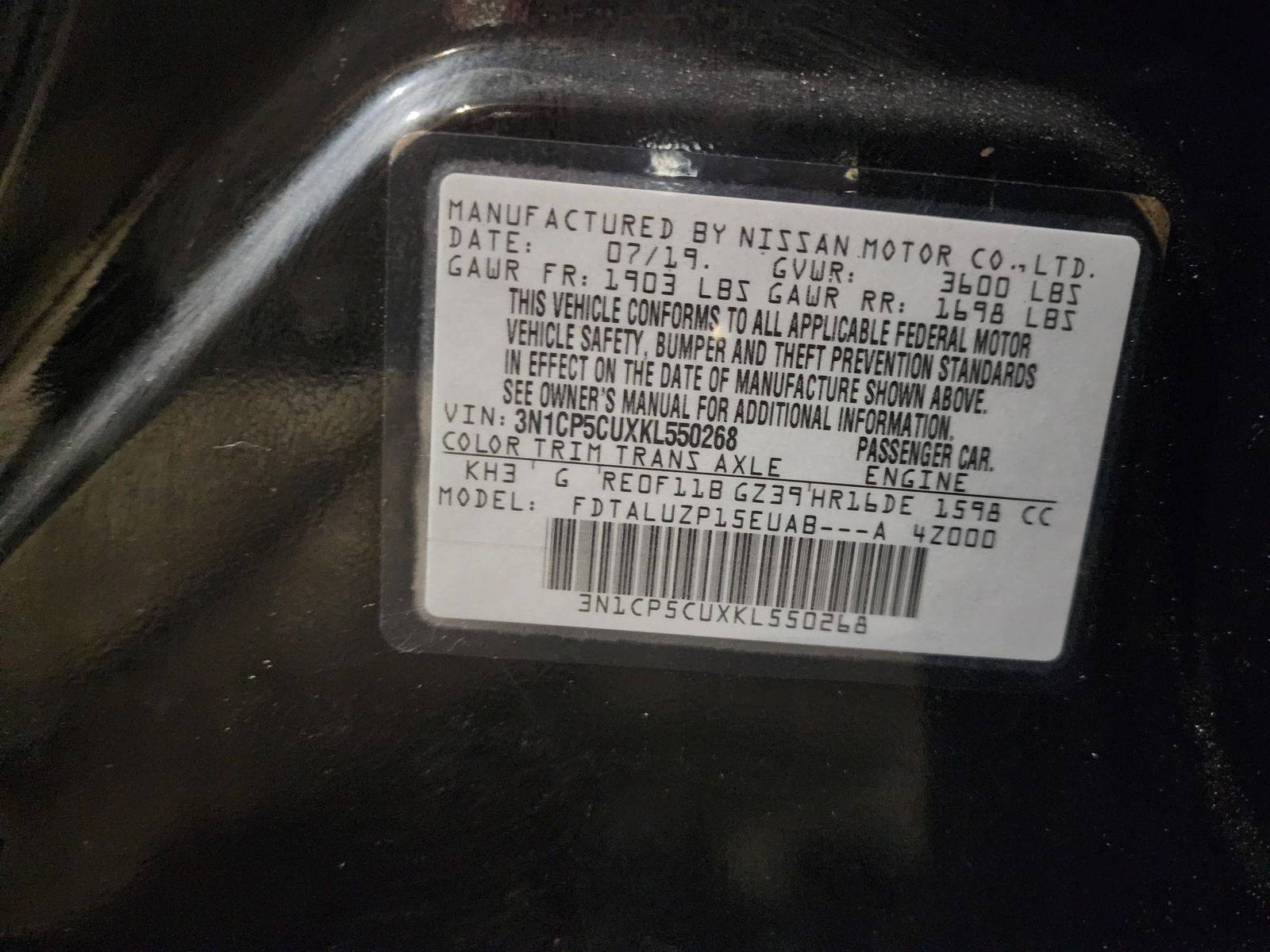 2019 NISSAN KICKS — 56469 Miles — Lot 38219009 — Al Quoz - Marhaba Auctions Used Cars - Image 10