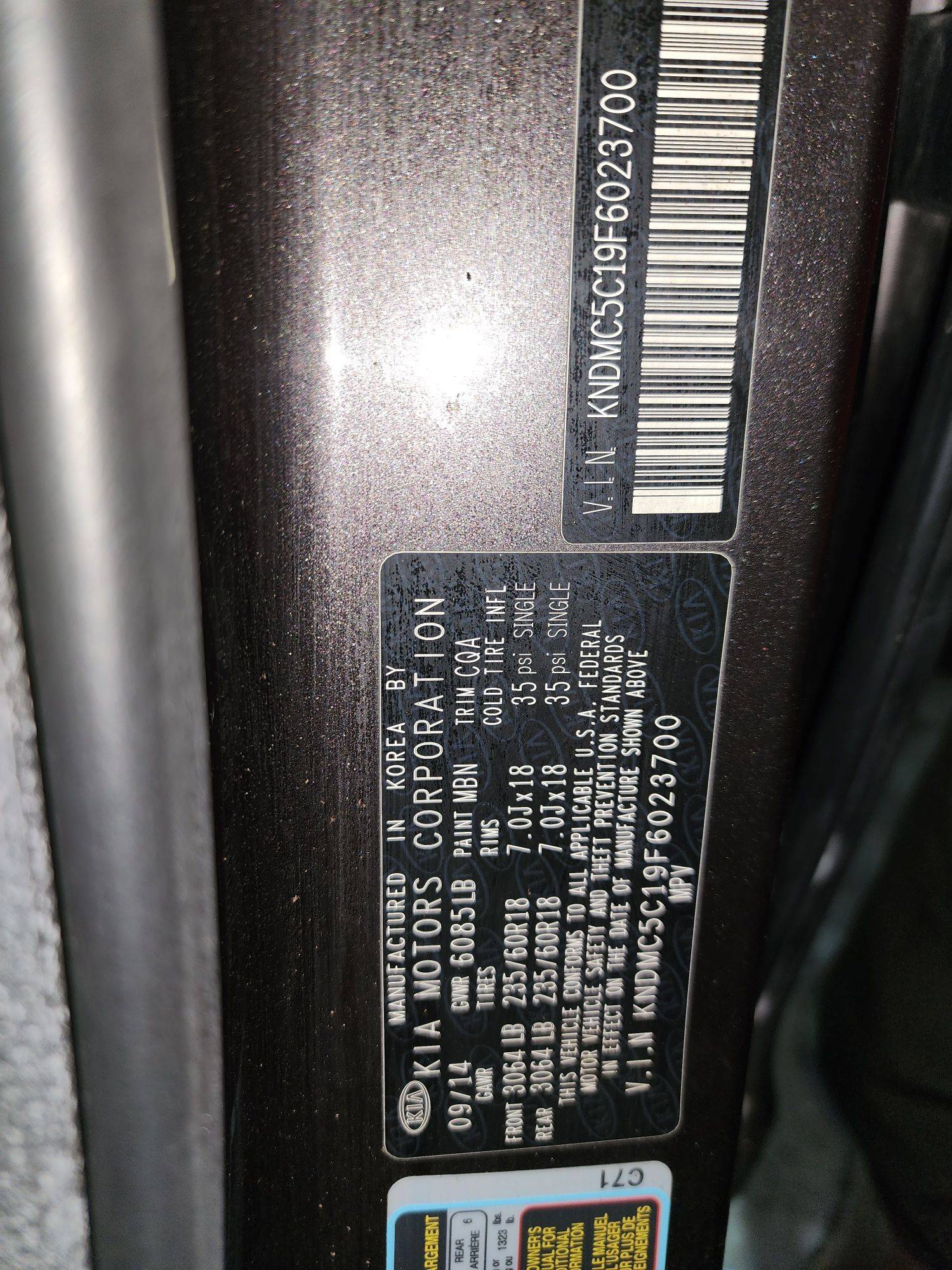 2015 KIA SEDONA — 120045 Miles — Lot 2913002 — Main - Marhaba Auctions Used Cars - Image 10