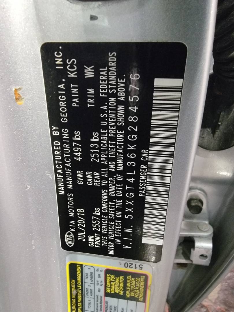 2018 KIA OPTIMA — 96942 Miles — Lot G284576 — Main - Marhaba Auctions Used Cars - Image 10
