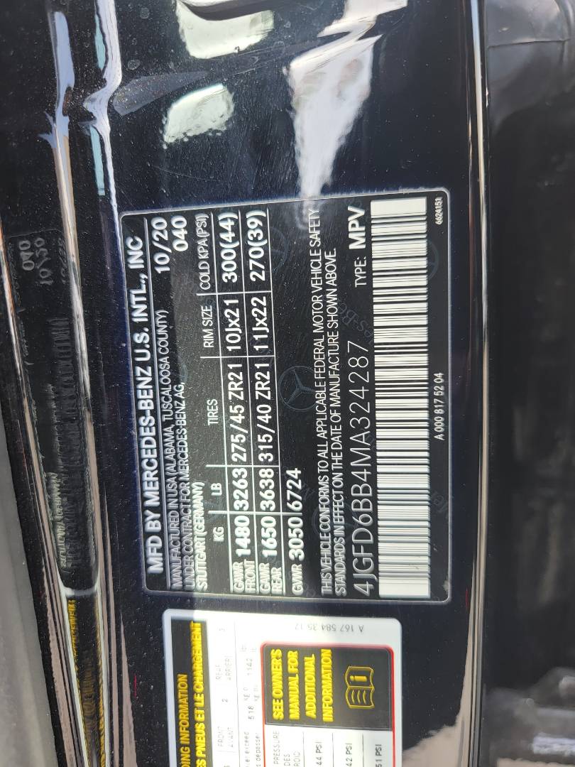 2021 MERCEDES BENZ GLE AMG GLE 53 — 74574 KM — Lot MA324287 — Main - Marhaba Auctions Used Cars - Image 11