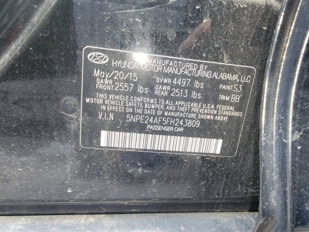 2015 HYUNDAI SONATA — 93976 Miles — Lot 68548953 - Marhaba Auctions Used Cars - Image 9