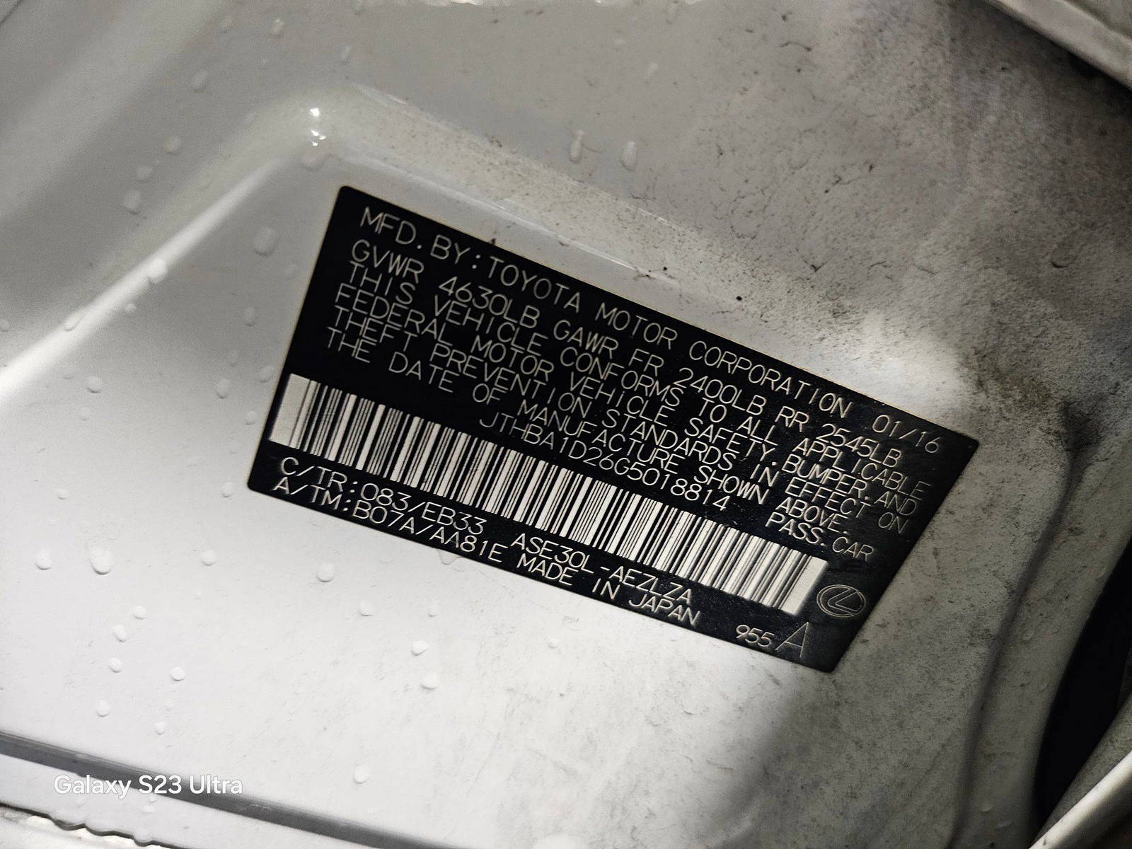 LEXUS IS 200T 2016 - Marhaba Auction Used Cars - Image 9