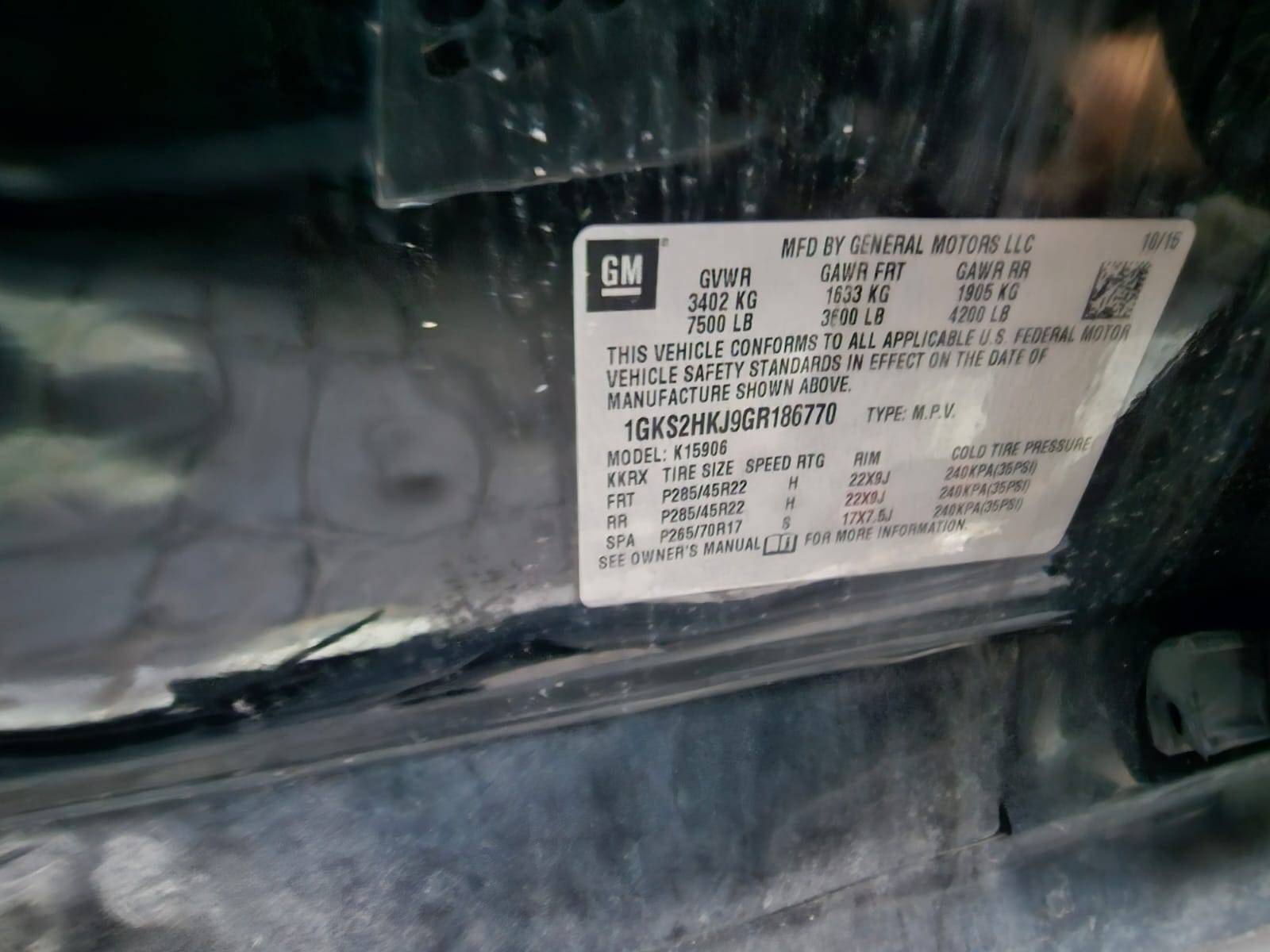2016 GMC YUKON — 184855 Miles — Lot KJ9GR186770 - Marhaba Auctions Used Cars - Image 11