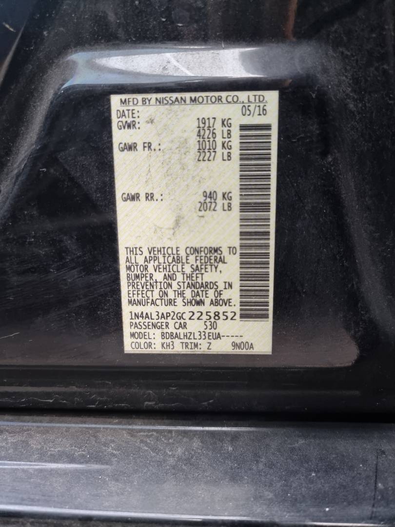 NISSAN ALTIMA 2016 - Marhaba Auction Used Cars - Image 8