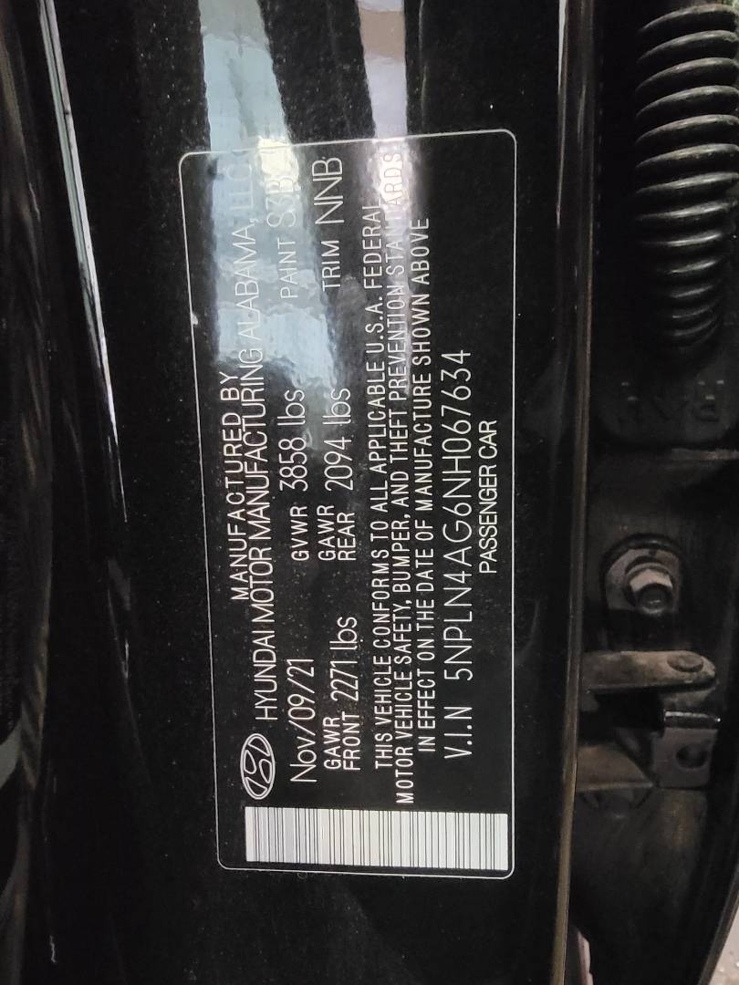2022 HYUNDAI ELANTRA — 22227 Miles — Lot H067634 — Main - Marhaba Auctions Used Cars - Image 9
