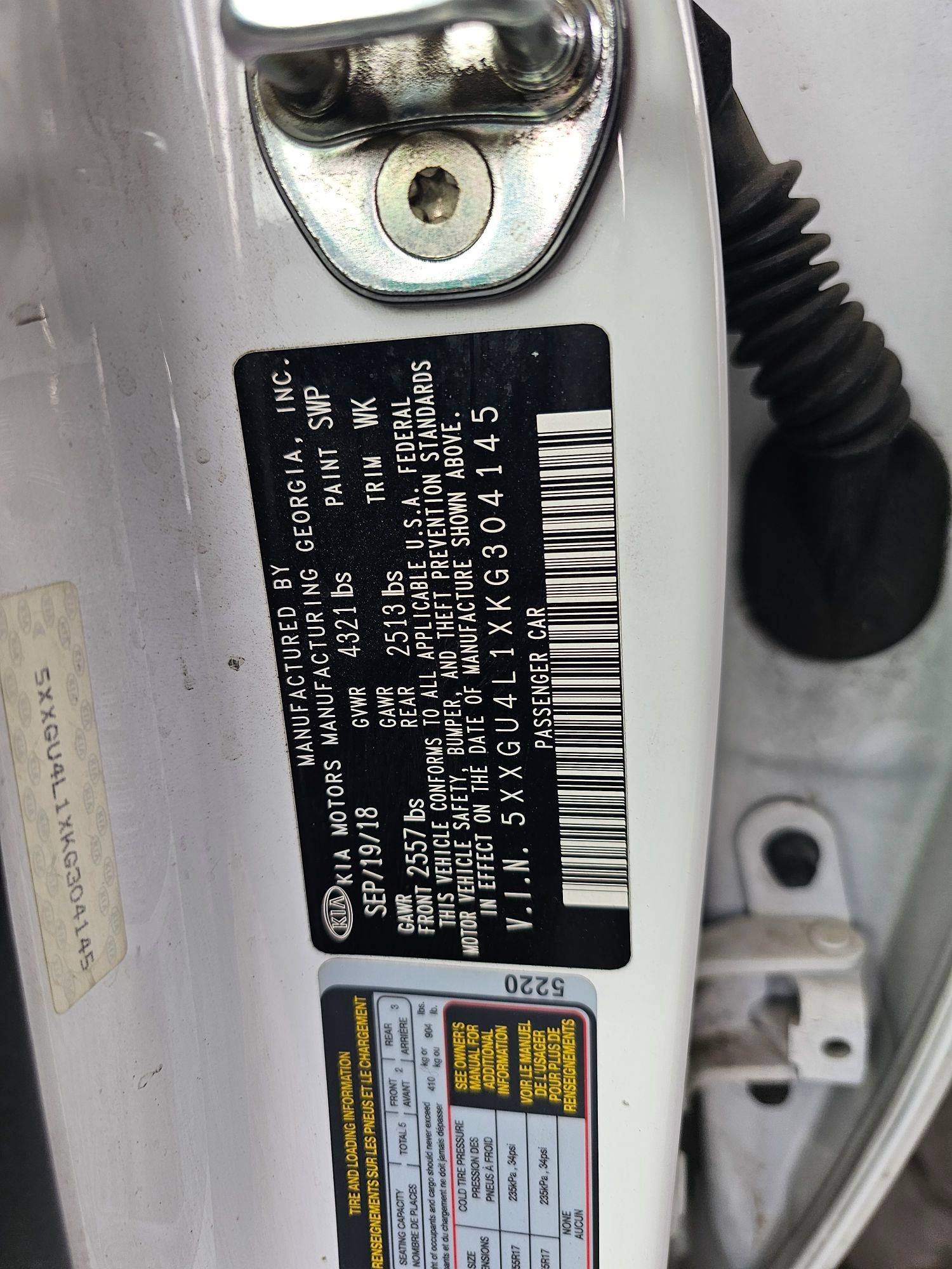 KIA OPTIMA 2019 - Marhaba Auction Used Cars - Image 10