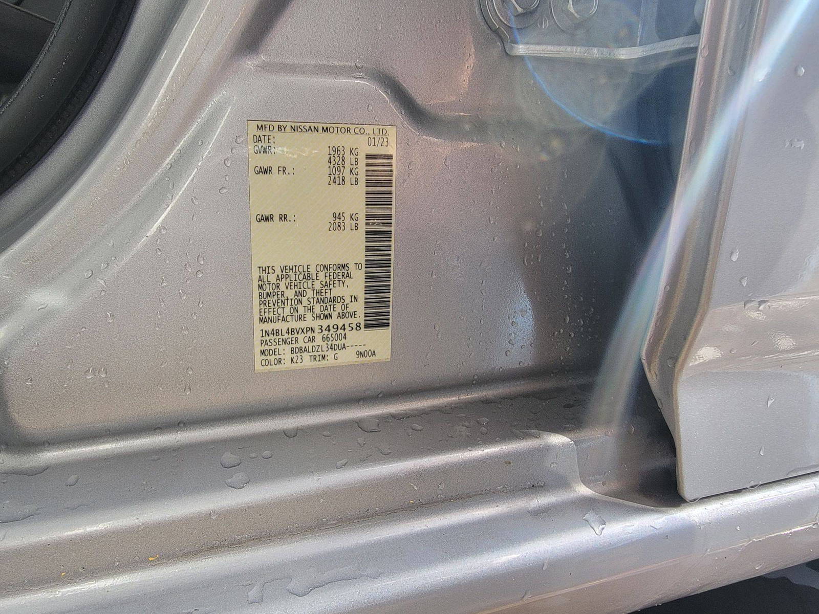 NISSAN ALTIMA 2023 - Marhaba Auction Used Cars - Image 10